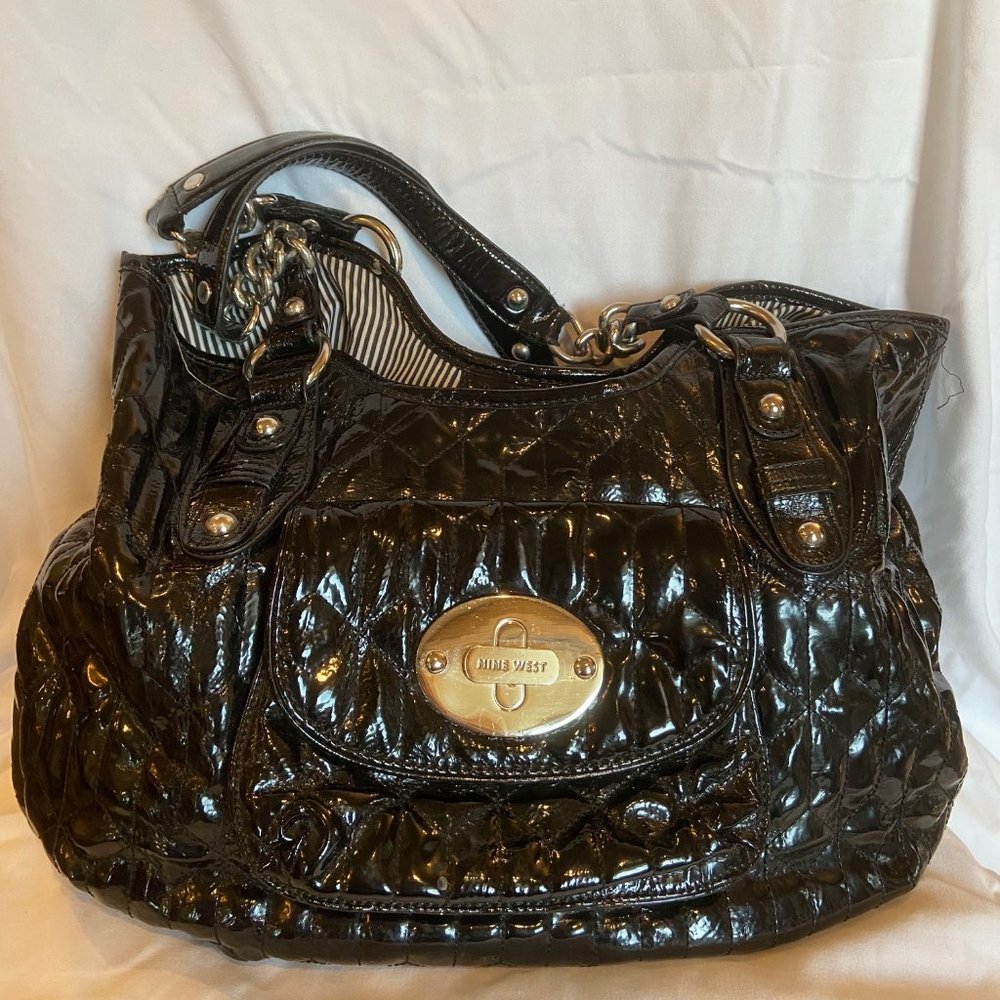 Nine West Black faux leather bag